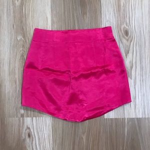 Zara pink satin skirt
